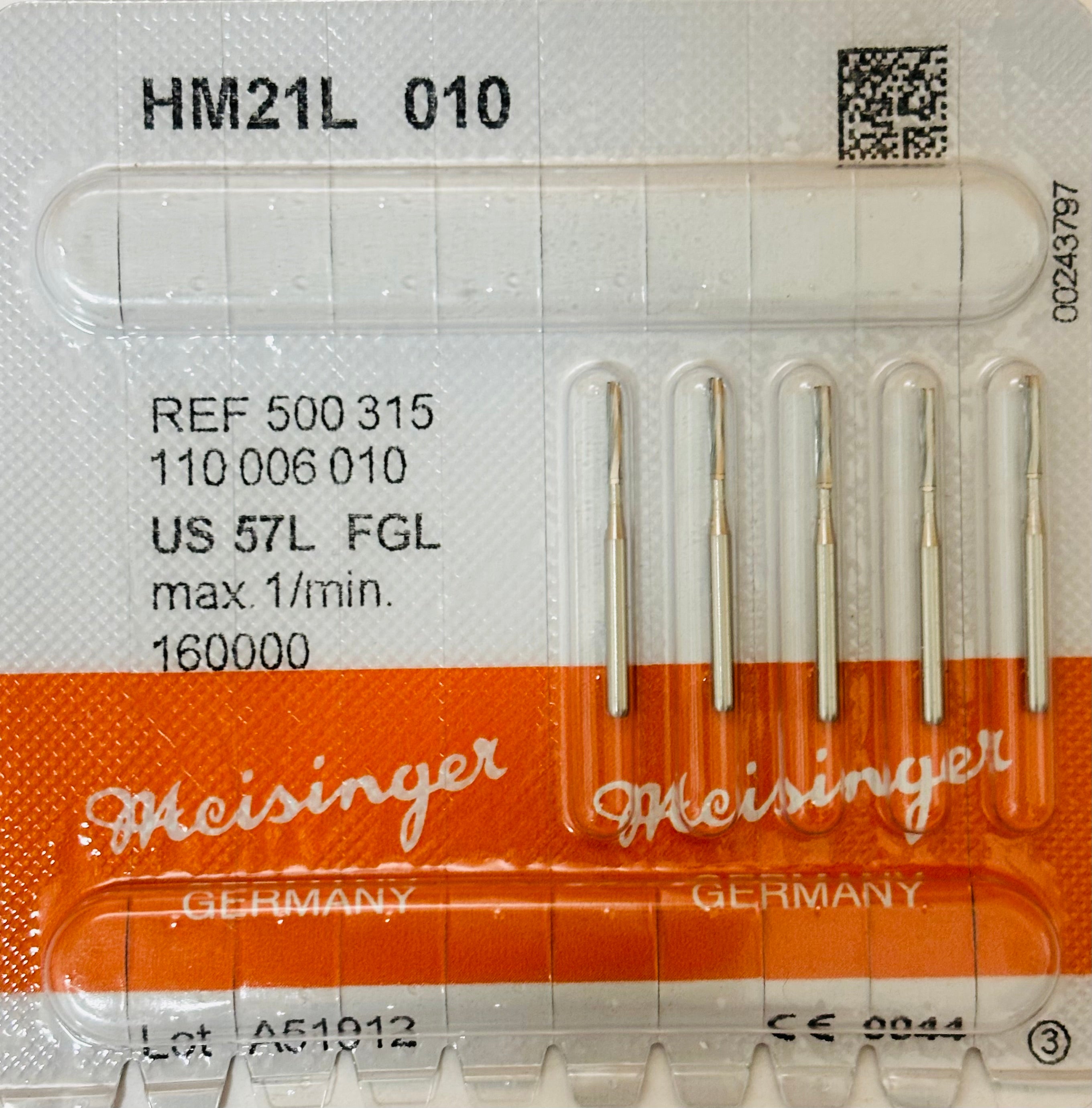 [Meisinger] HP Bur HM 1 - [MD] 1/4, 1/2, [MD] 1, [MD] 2, [MD] 3, [MD] 4, 5, ,6, 7, [MD] 8, [MD] 10 - 5/PK