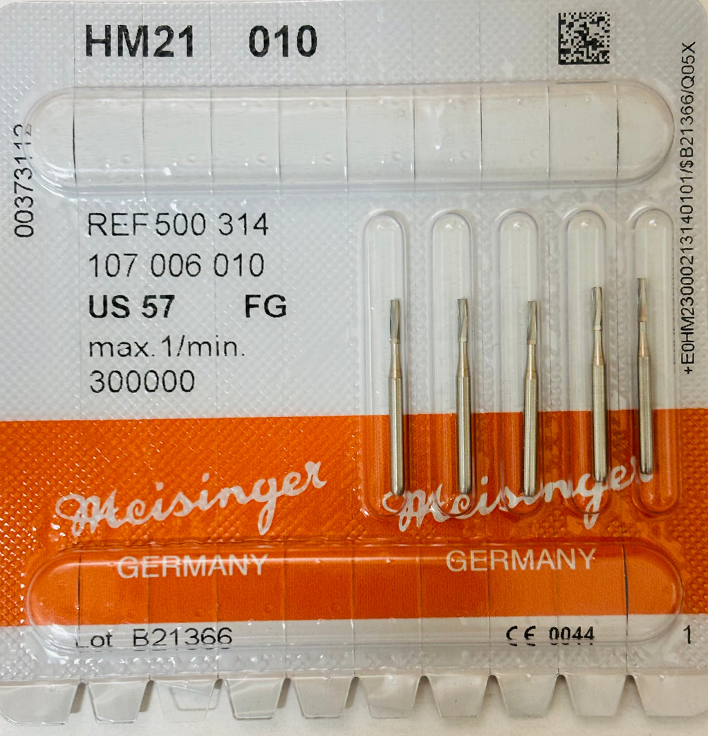 [Meisinger] HP Bur HM 1 - [MD] 1/4, 1/2, [MD] 1, [MD] 2, [MD] 3, [MD] 4, 5, ,6, 7, [MD] 8, [MD] 10 - 5/PK