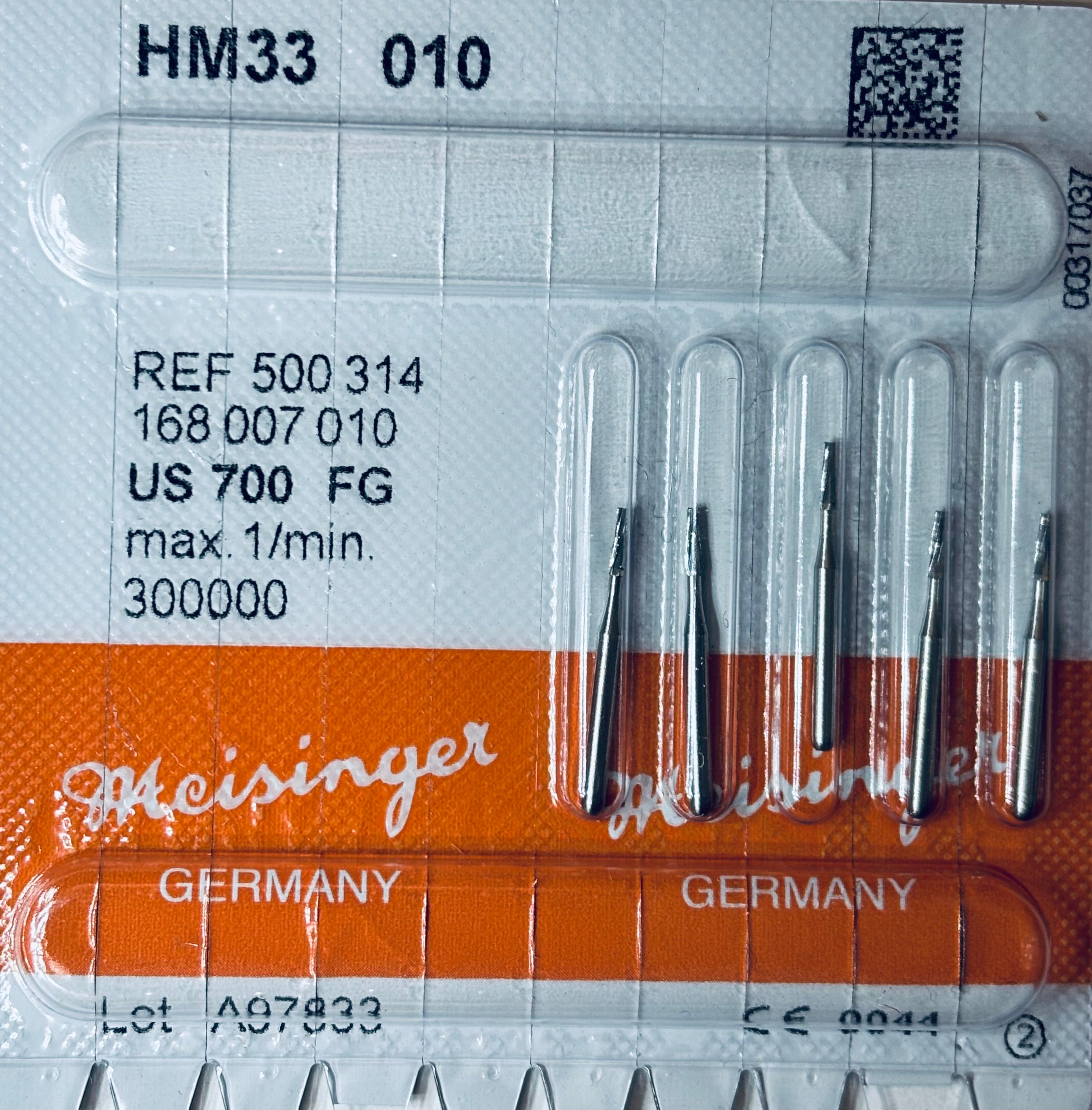 [Meisinger] FG & FGL Bur (HM33 - [MD] 699, 700, 701, 702, 703), HM33L -[MD] 699L, [MD] 700L, [MD] 701L) - 5/PK