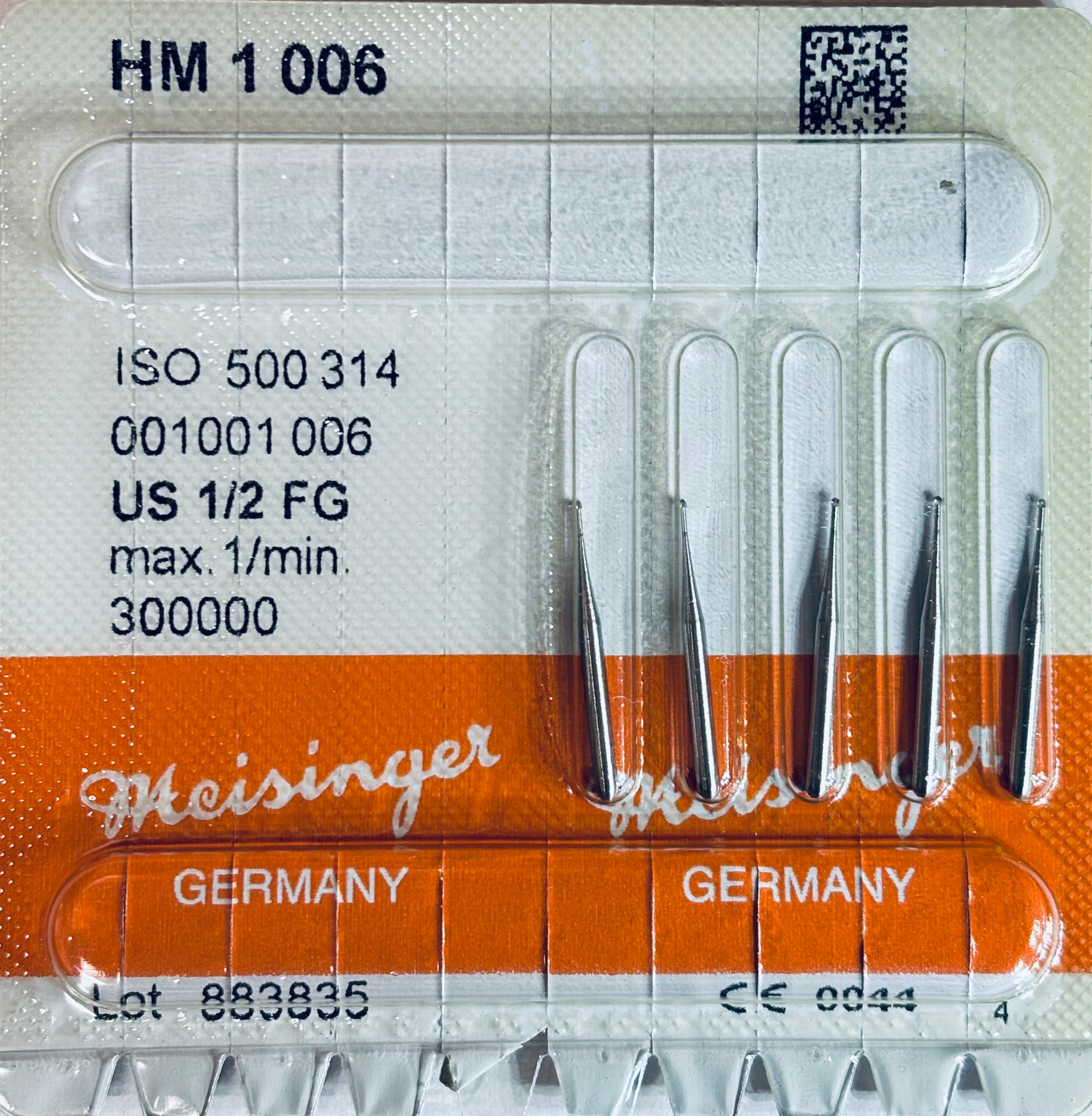 [Meisinger] FG Bur HM 1 - 1/2, 1, 2, 3, 4, 5, ,6, 7, 8 - 5/PK