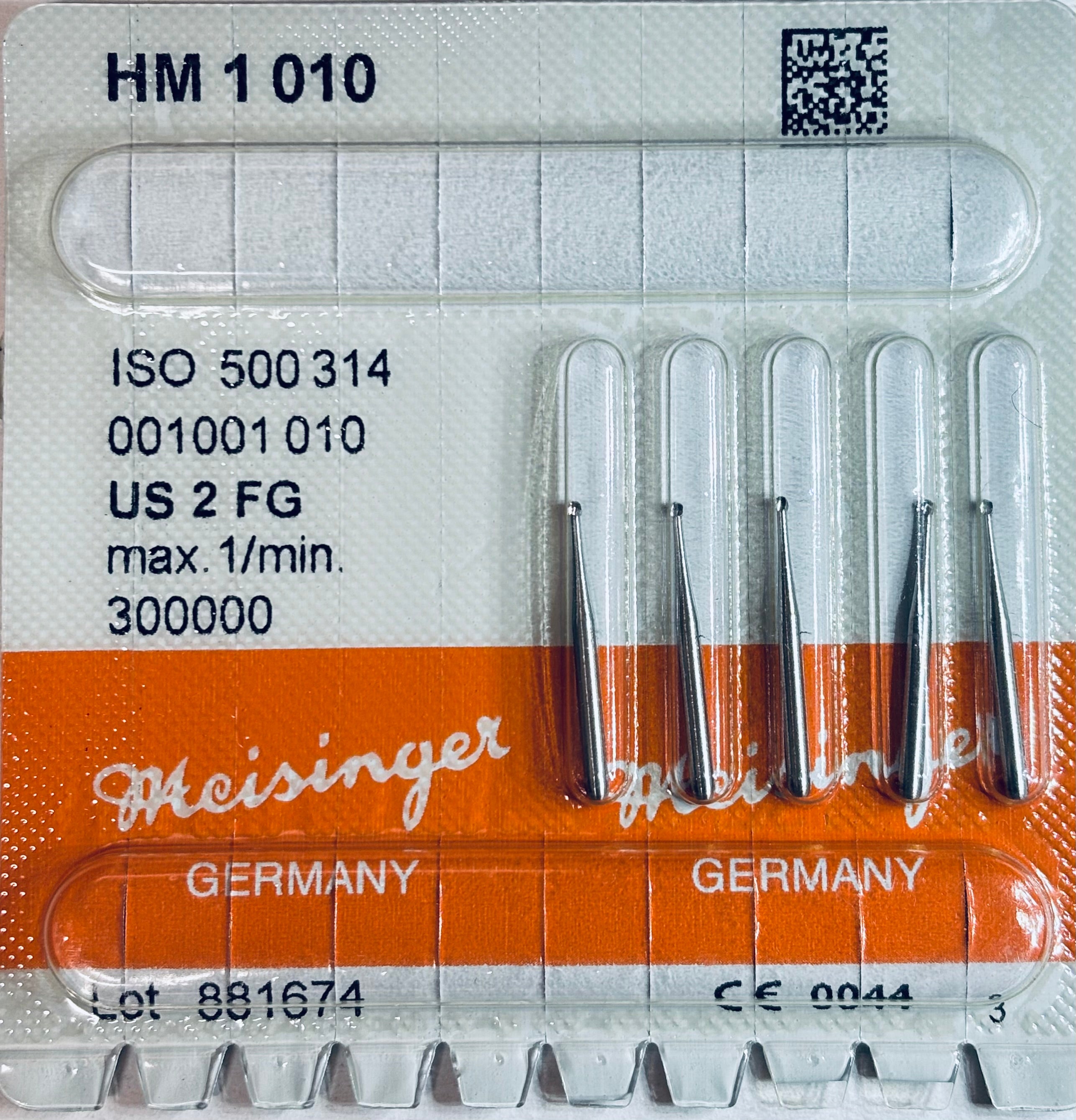 [Meisinger] FG Bur HM 1 - 1/2, 1, 2, 3, 4, 5, ,6, 7, 8 - 5/PK
