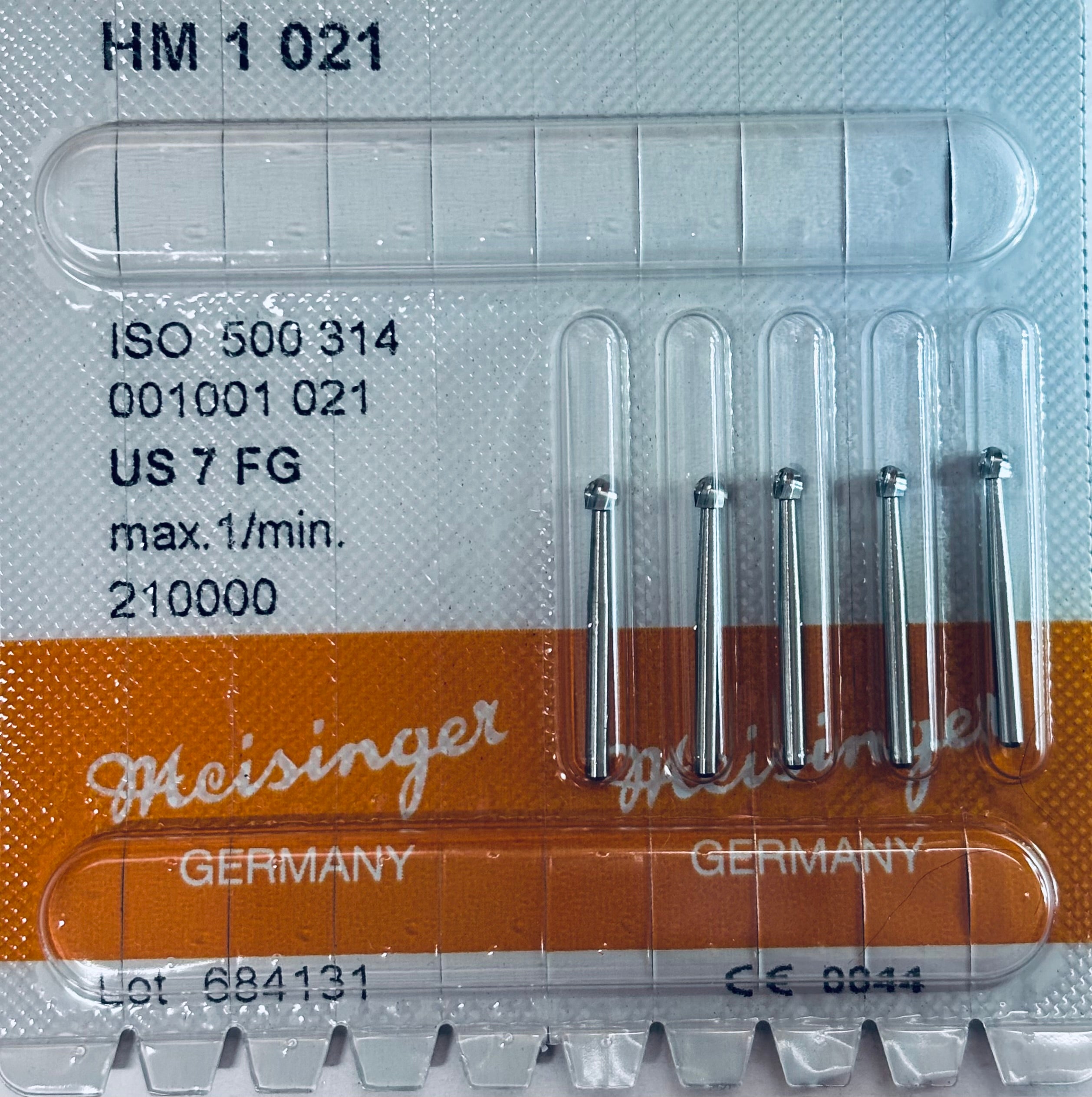 [Meisinger] FG Bur HM 1 - 1/2, 1, 2, 3, 4, 5, ,6, 7, 8 - 5/PK