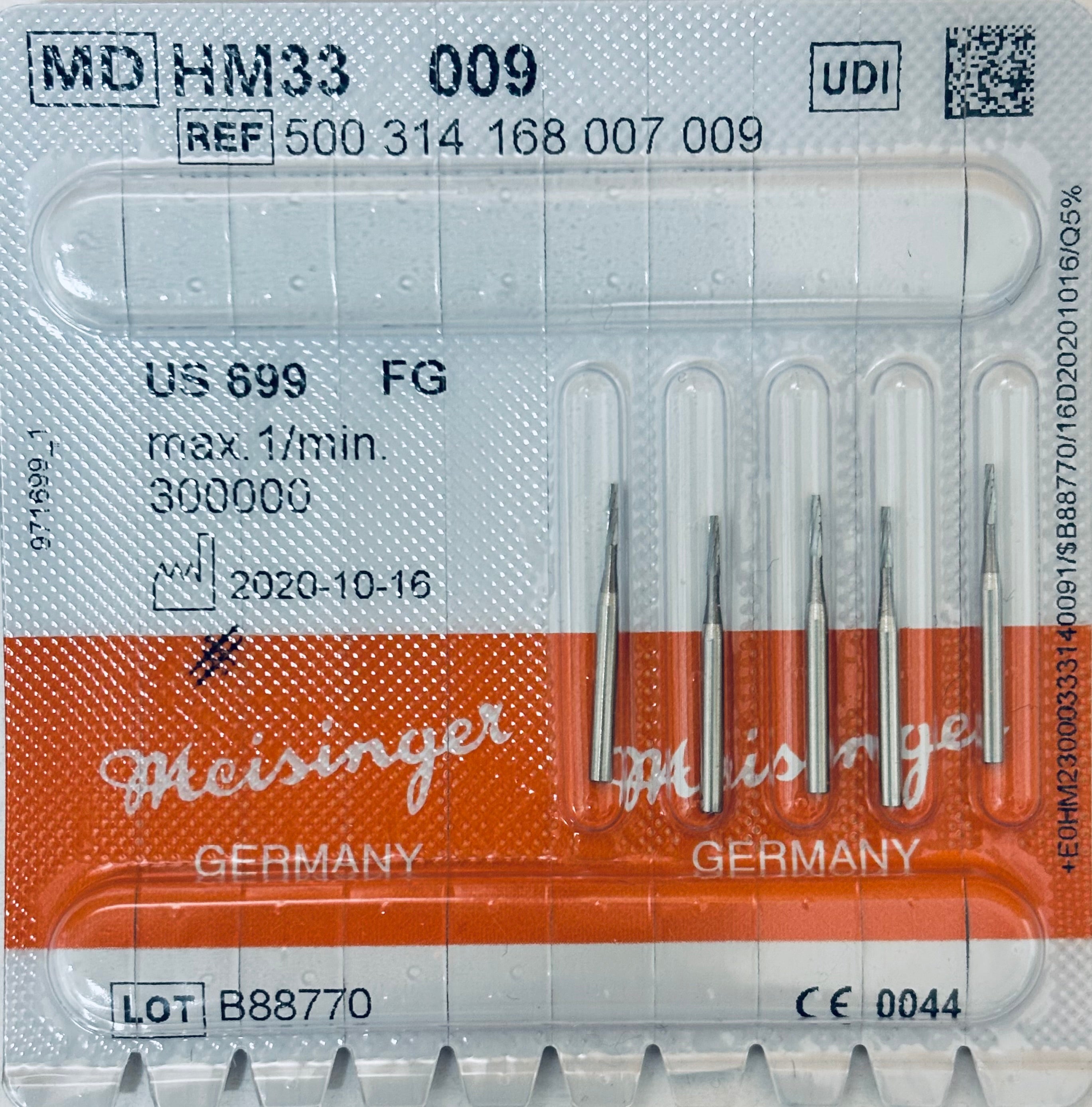 [Meisinger] FG & FGL Bur (HM33 - [MD] 699, 700, 701, 702, 703), HM33L -[MD] 699L, [MD] 700L, [MD] 701L) - 5/PK