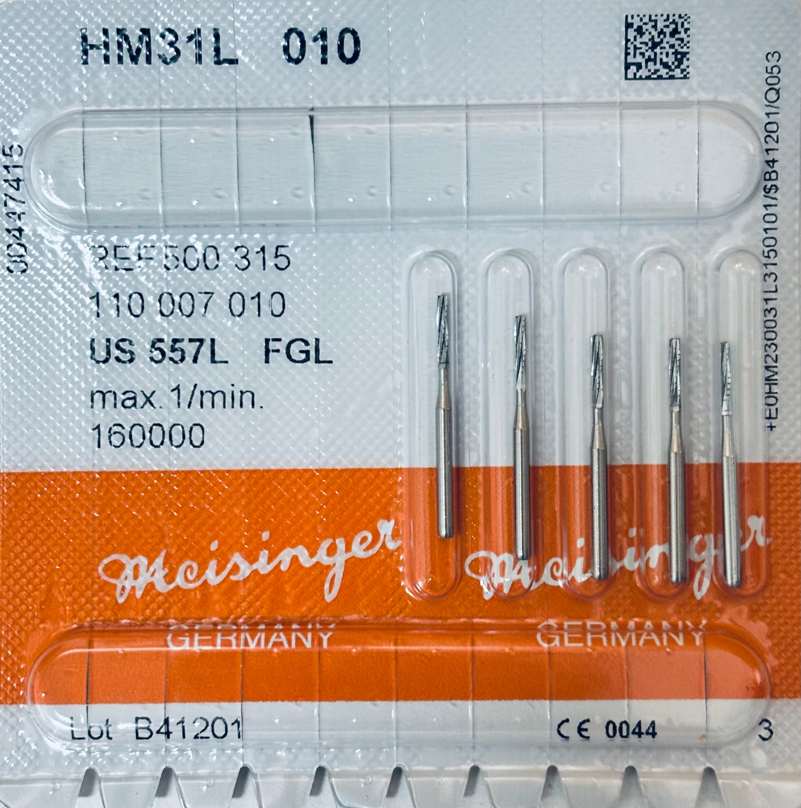[Meisinger] FG & FGL Bur (HM31 - 556, [MD] 557, [MD] 558), (HM31L- 557L, 558L) - 5/PK
