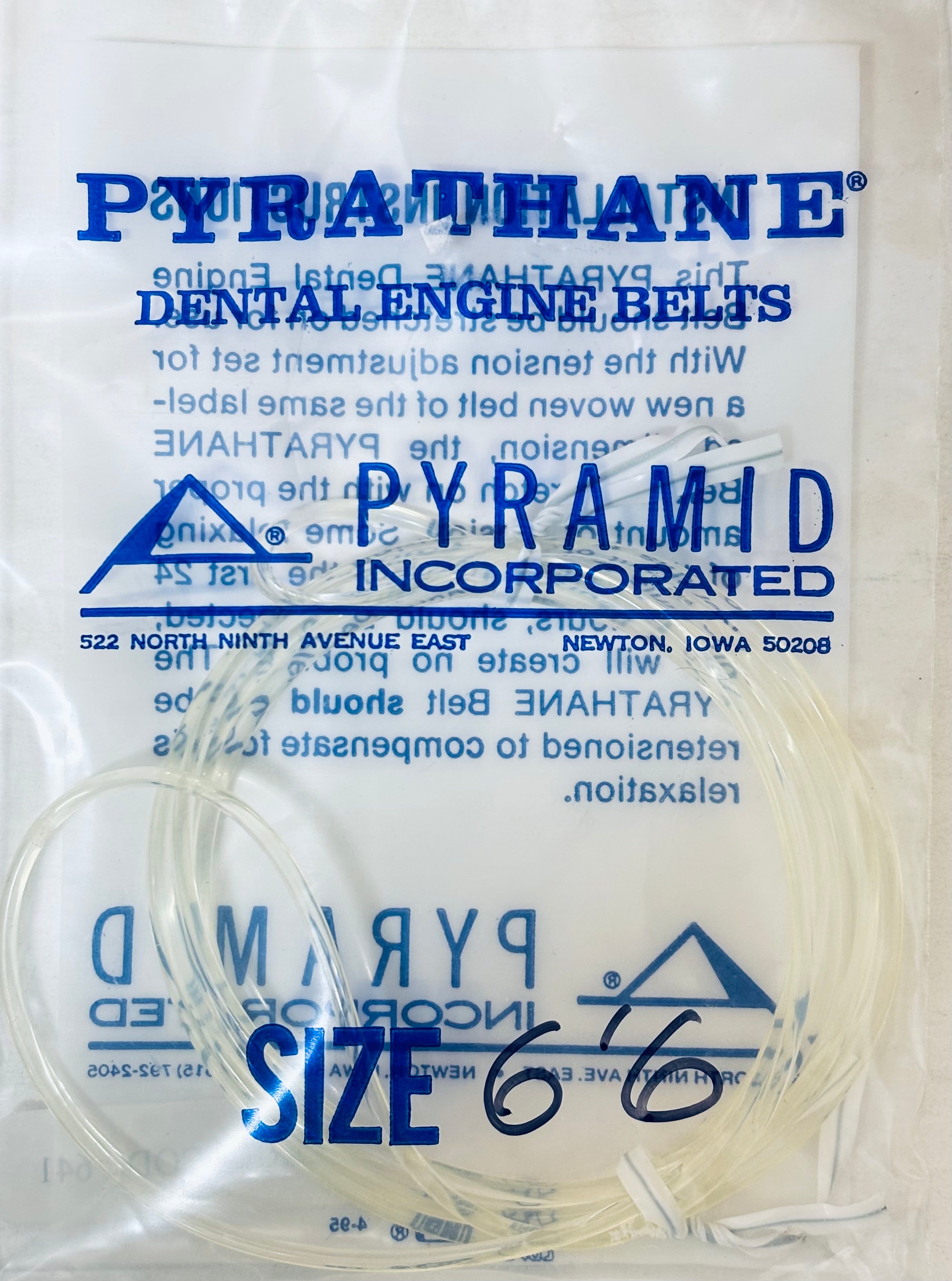[PYRAMID] Engine belt 9x6" and 6x6"
