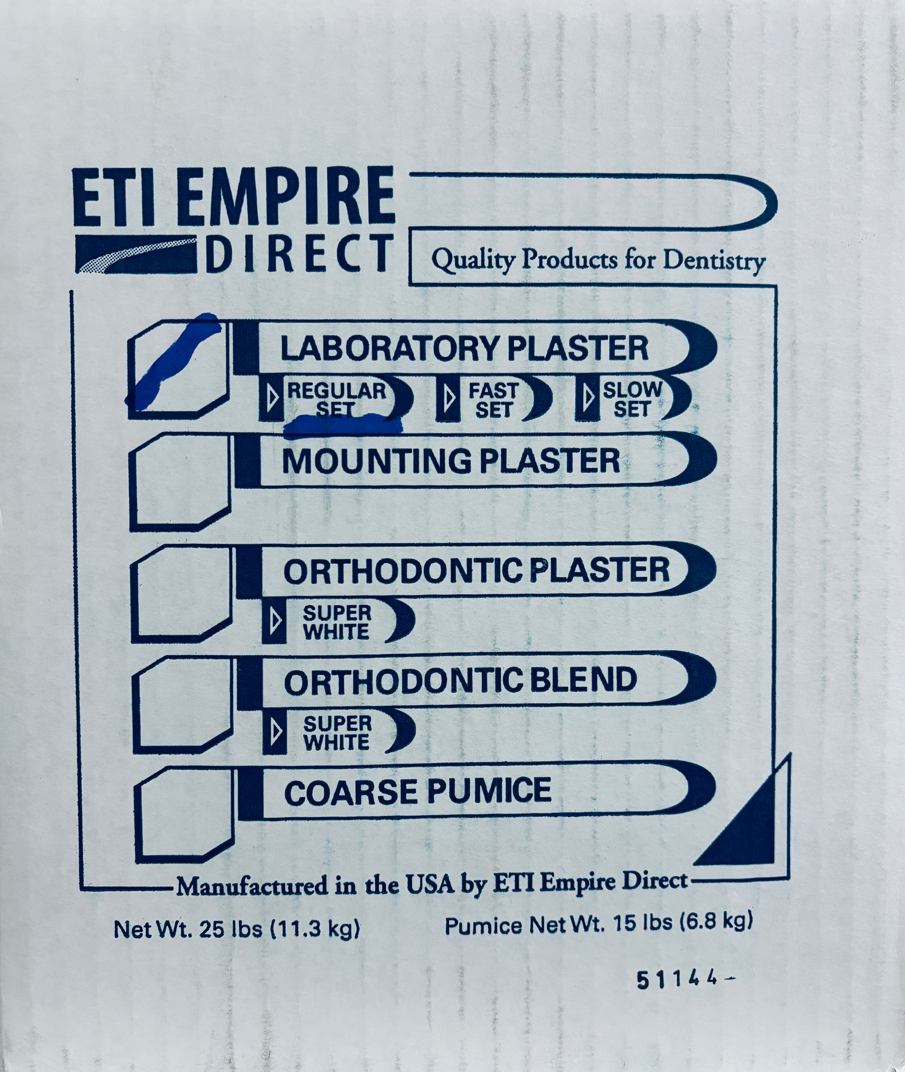 [ETI EMPIRE] Laboratory Plaster Regular Set