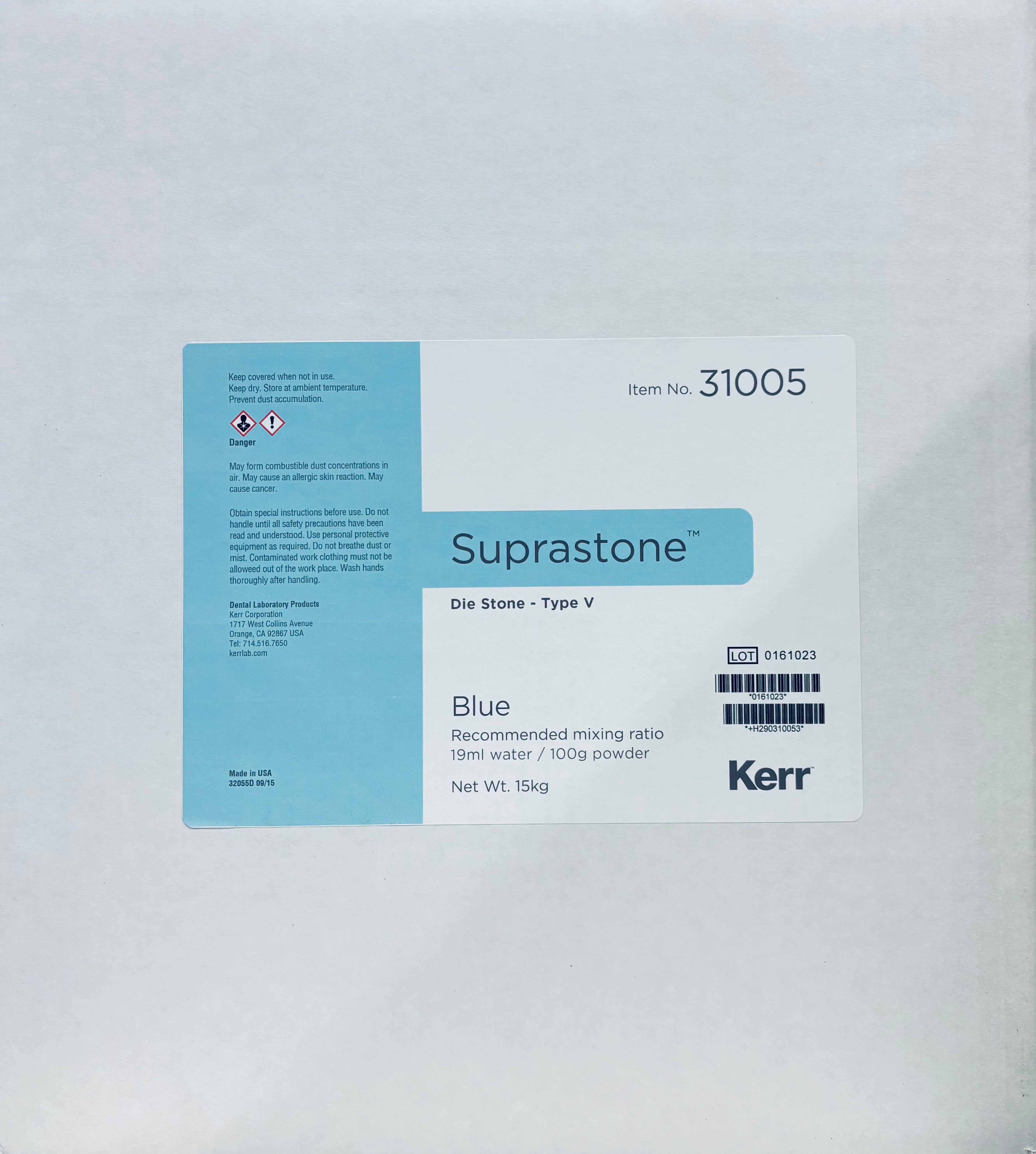 [Kerr] Suprastone Die Stone - Type V Blue 15kg #31005