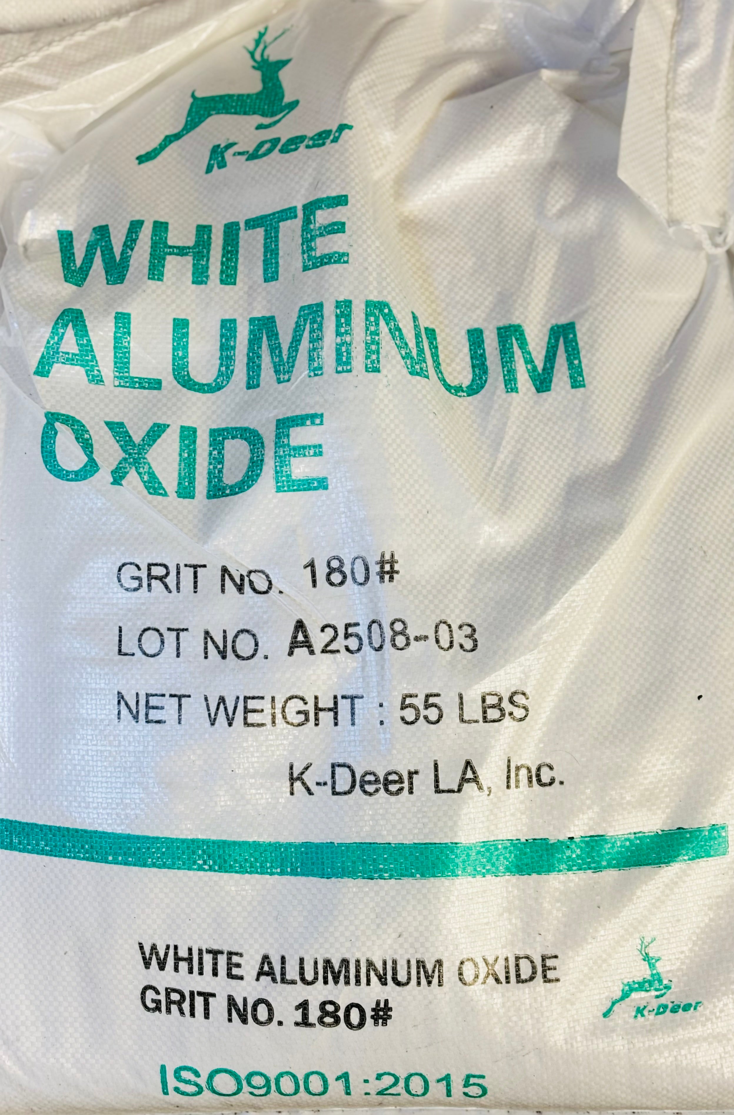 [K-Deer] White Aluminum Oxide Grit ( 180# | 120# )  55lbs