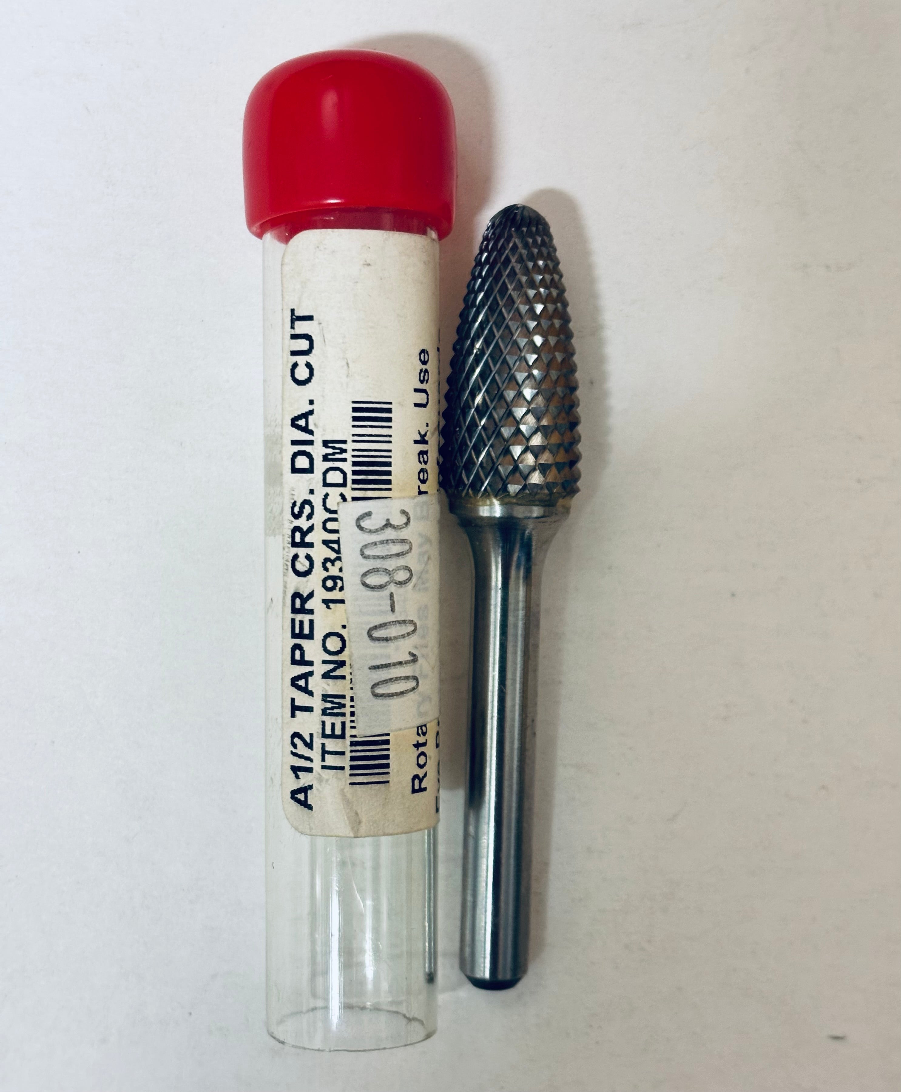 [BUFFALO] 1/2" LATHE BURS, DIAMOND CUT TUNGSTEN CARBIDE BUR  A1/2 #19340CDM