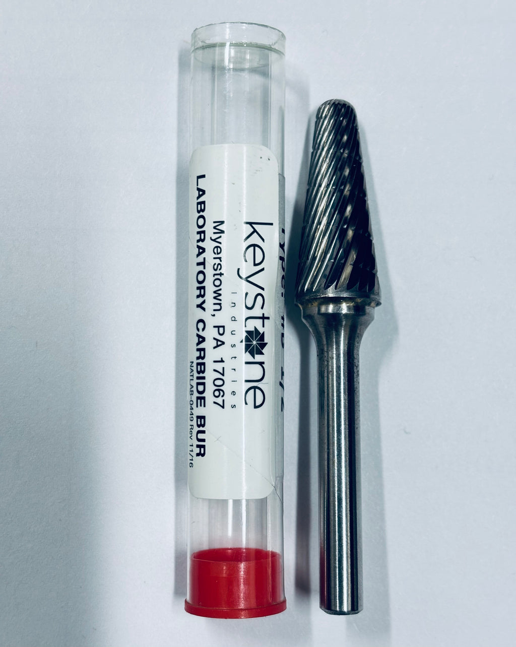 [KEYSTONE] 1/2" LATHE BURS, DUAL CUT TUNGSTEN CARBIDE BUR B1/2