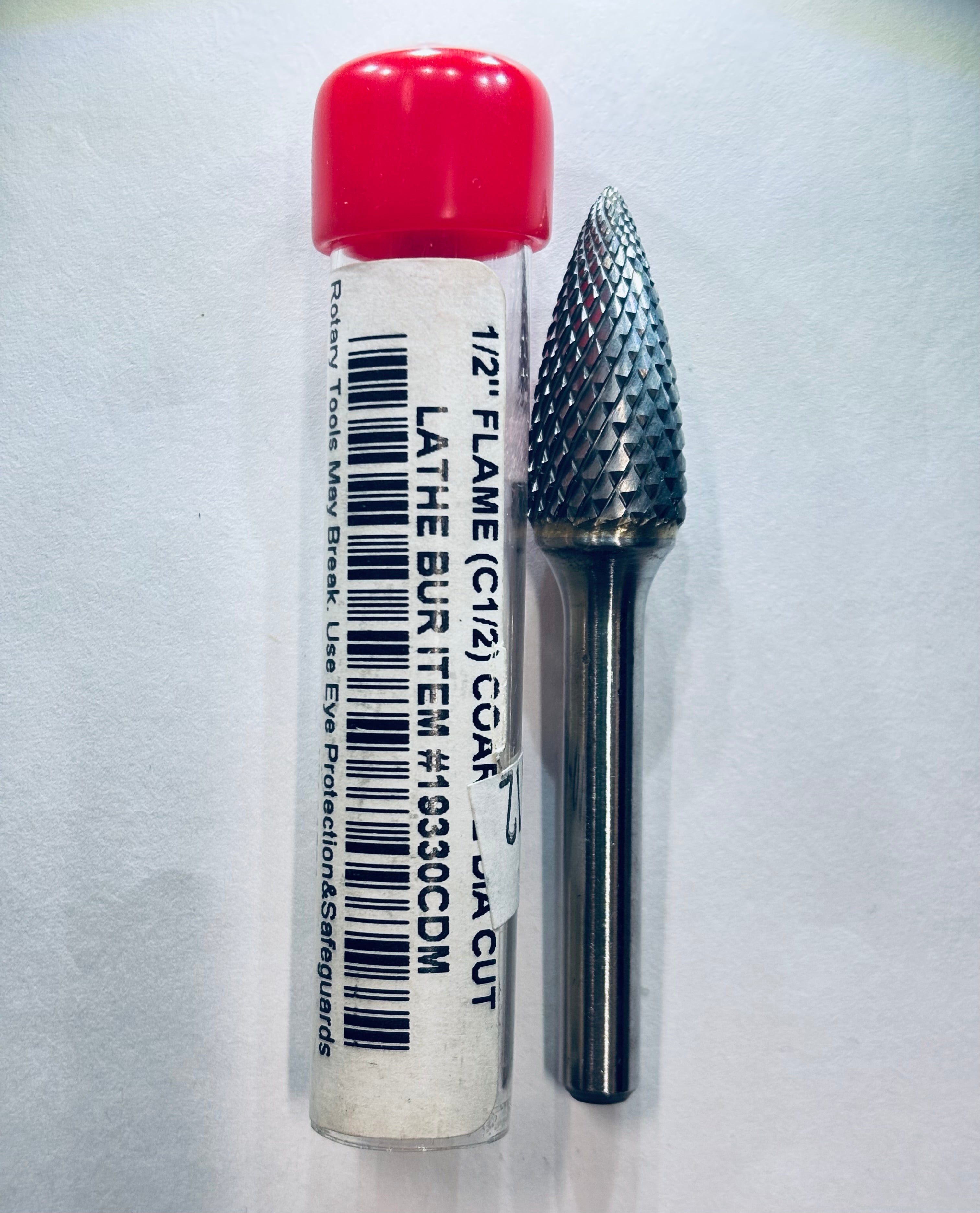 [BUFFALO] 1/2" LATHE BURS, DIAMOND CUT TUNGSTEN CARBIDE BUR  C1/2,#19330CDM