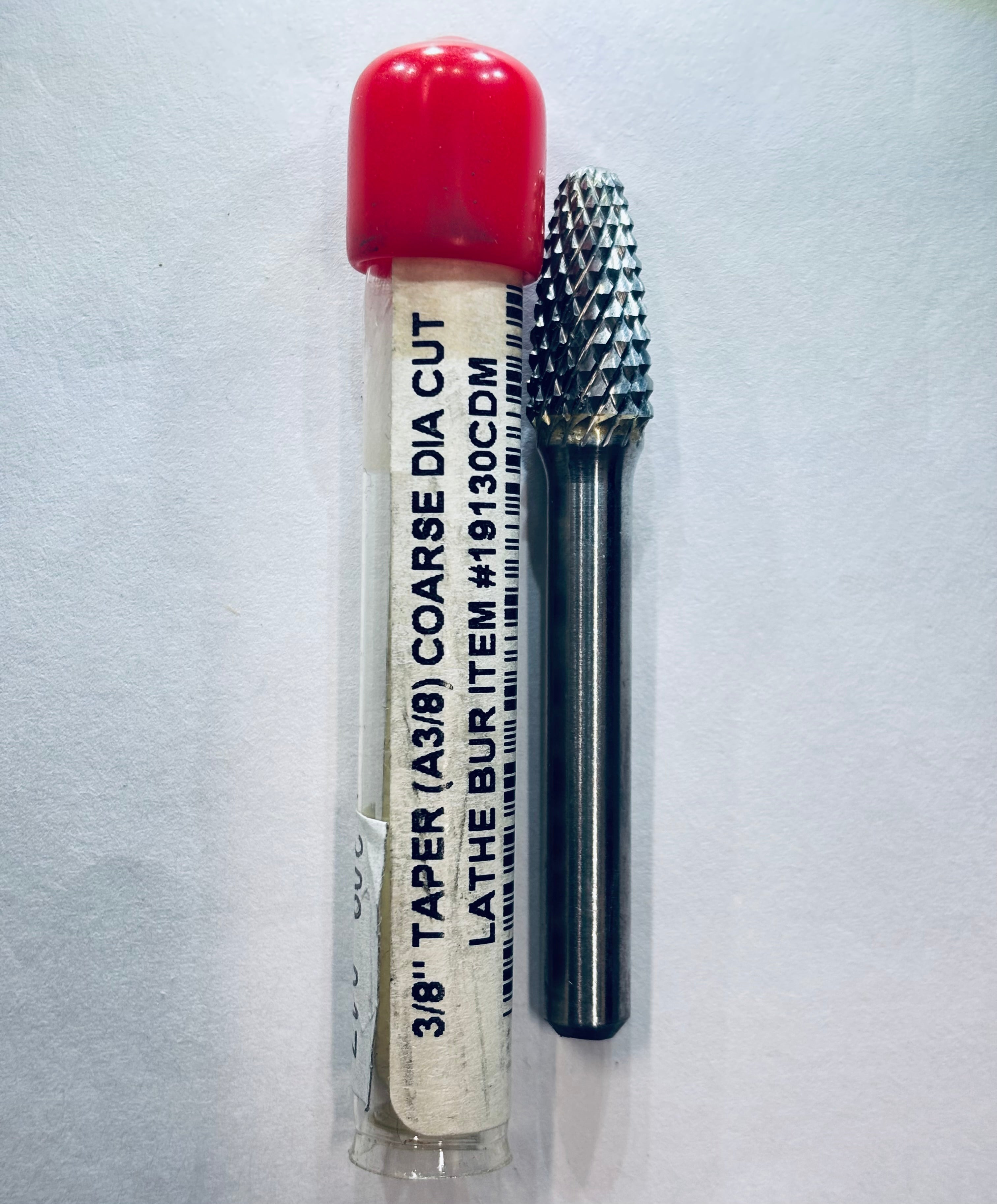 [BUFFALO]  3/8" LATHE BURS, DIAMOND CUT TUNGSTEN CARBIDE BUR  A 3/8,19130CDM,19130