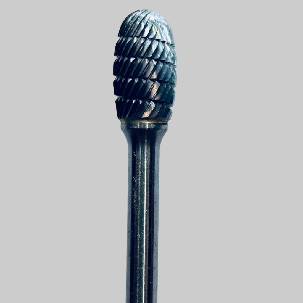 [Buffalo]1/2 Lathe Burs,Dual cut tungsten carbide bur D1/2 #19320