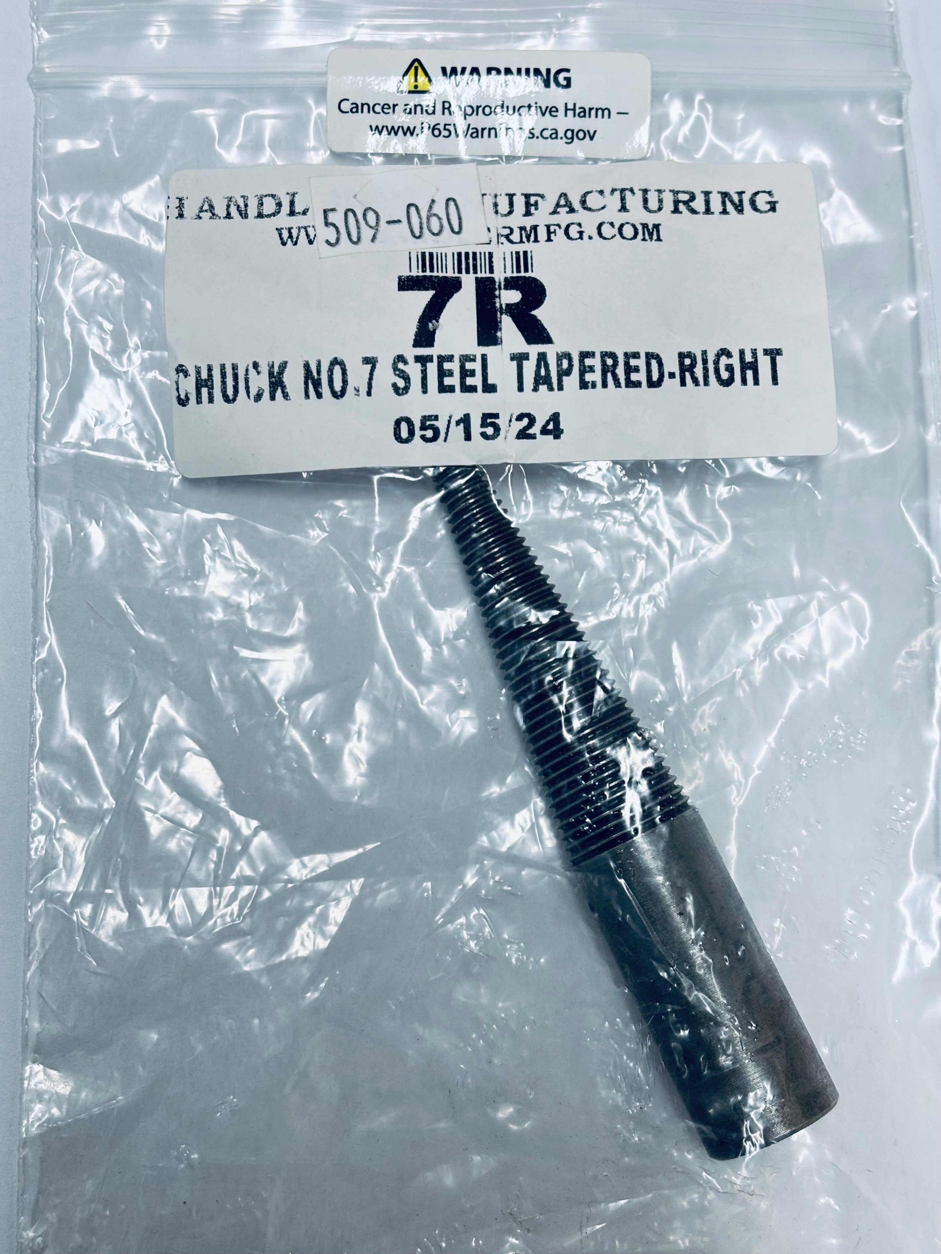 HANDLER - Chuck No 7 Steel Tapered Right - # 7R