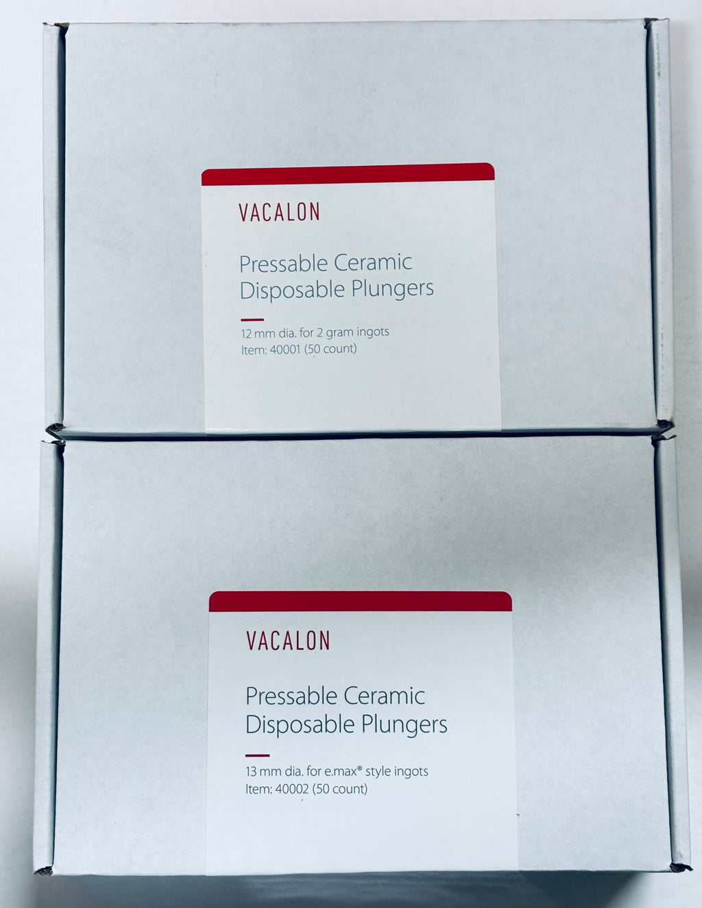 [Vacalon] Disposable Plunger 12mm (2g), 13mm (3g or 6g), 16mm (5g) INGOTS 50pkg