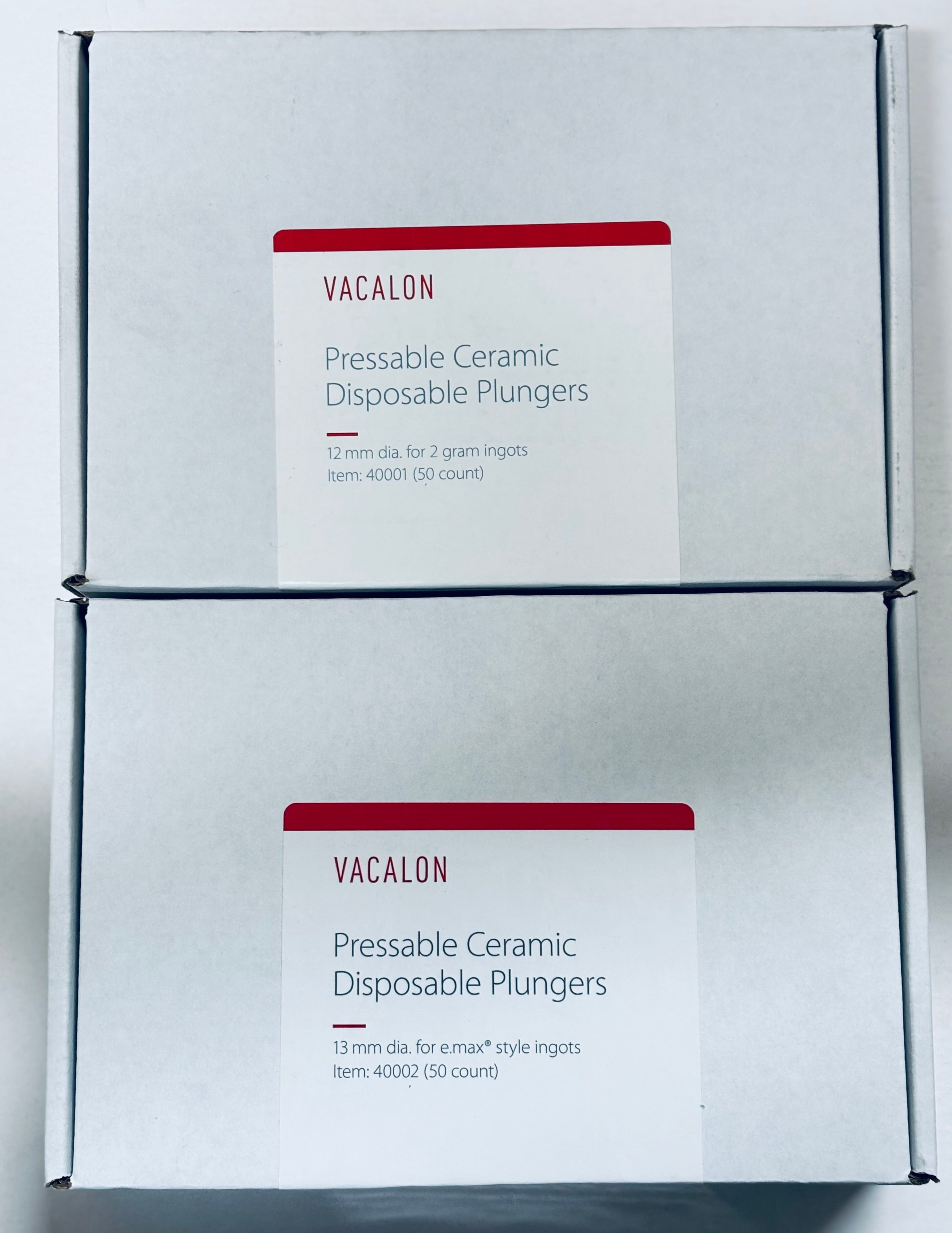 [Vacalon] Disposable Plunger 12mm (2g), 13mm (3g or 6g), 16mm (5g) INGOTS 50pkg