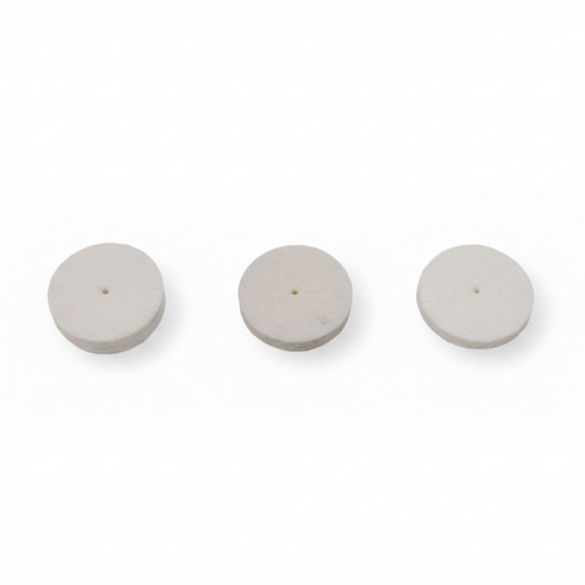 KEYSTONE Felt Wheel Soft 1" x 1/4" (100 Pack) #1340190 – Chrome Polishing