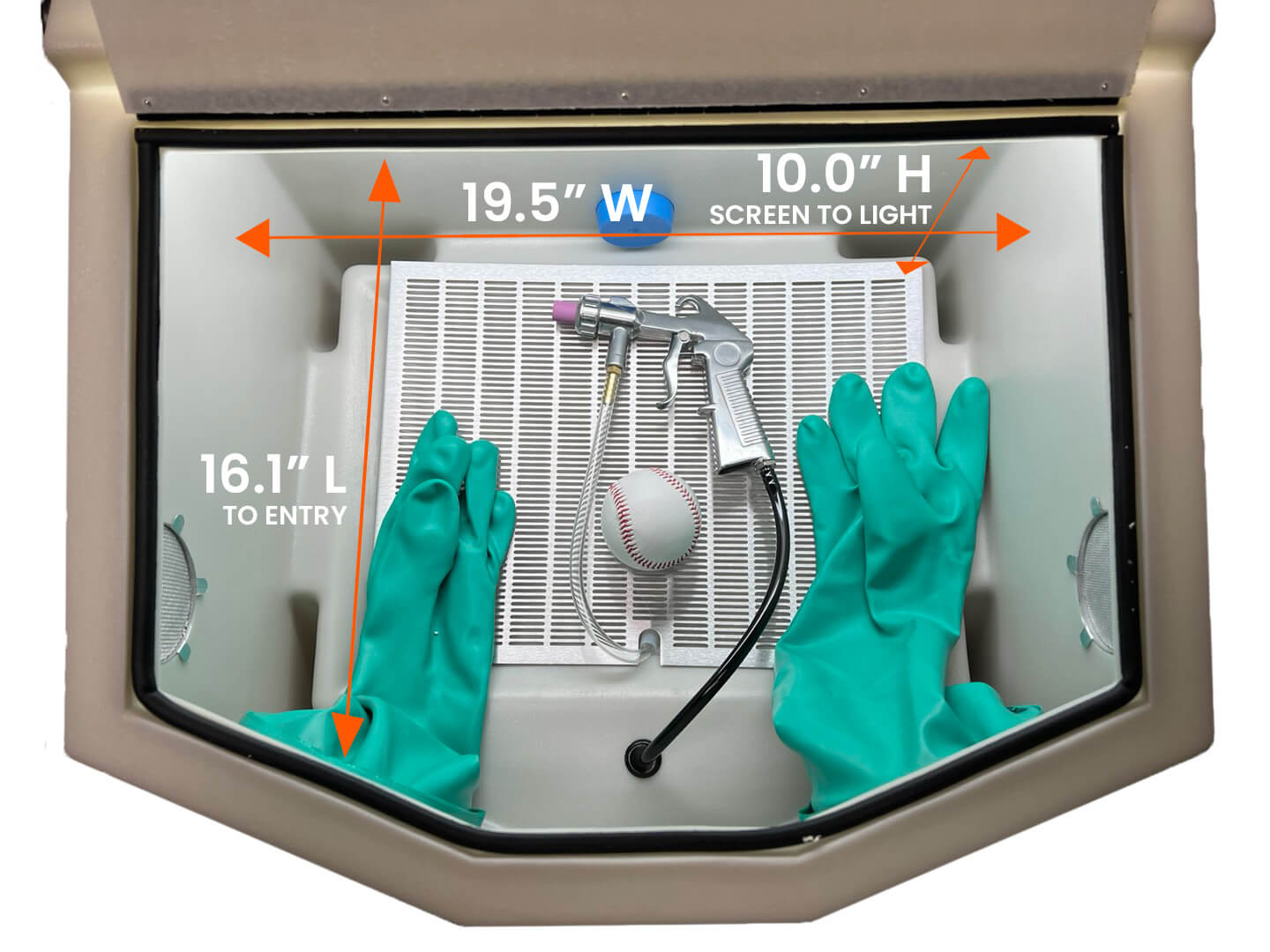 [Vaniman] SandStorm Sandshell XL – Walnut Shell Media Blaster – 80280 (Dental Micro-Abrasive Sand Blaster)