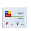 Articulating Paper Red/Blue Thick 12 sheet/ book,  6 book/pack [72 sheets total]