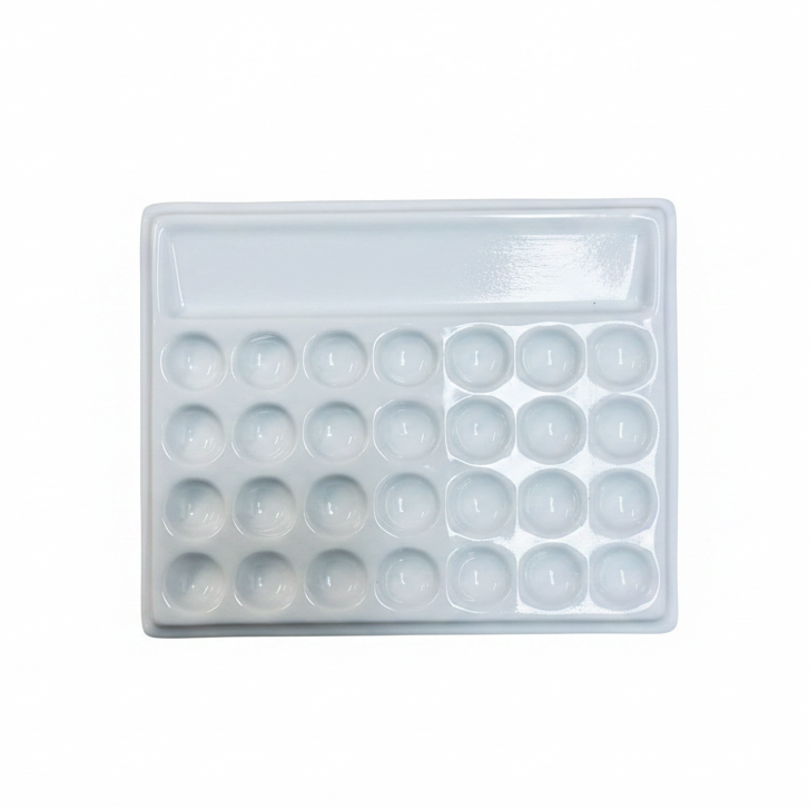 28 Slots Dental Lab Porcelain Mixing Watering Plate Wet Tray