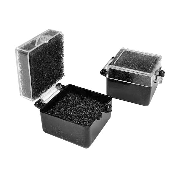 1 inch Black/Blue Plastic Crown Box 1000/pkg