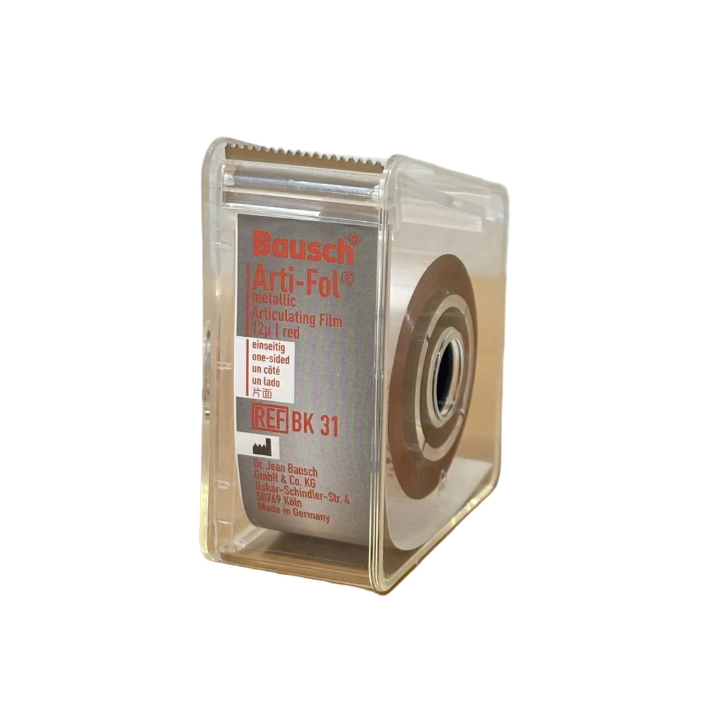 Arti-Fol Metallic Red One-Sided Shimstock-Film, 12 microns, 22 mm x 20 m Roll