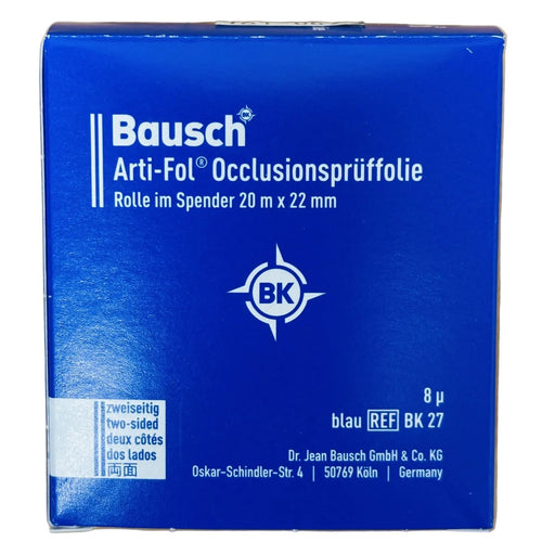 Bausch BK27 Arti-Fol Articulating Film In Dispenser Ultra Thin Blue 8 Microns
