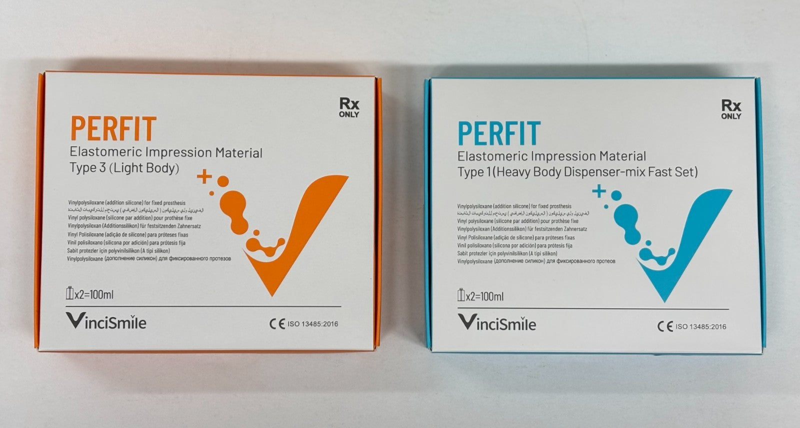 [PERFIT] VPS Impression Material, light Body Normal Set & Heavy Body Fast Set