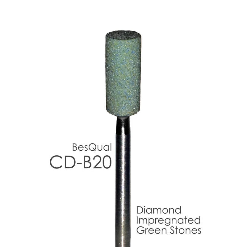 [Besqual] Diamond Impregnated green Mounted Stone CD-B20