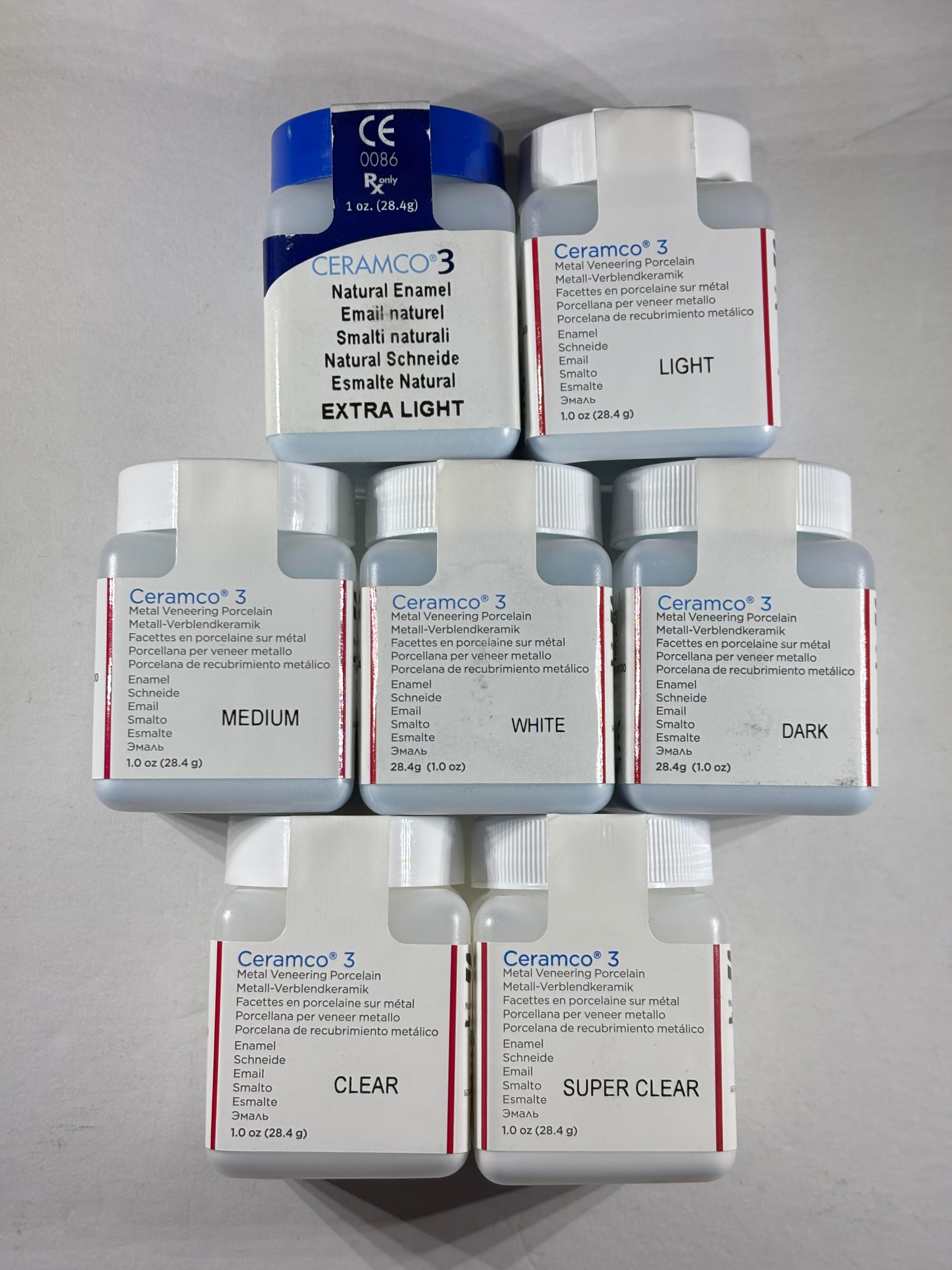 [Denstply Sirona] Ceramco 3 Natural Enamel & Enamel (Natural Enamel Extra Light) (Natural Enamel Clear) (Enamel Light) (Enamel Medium) (Enamel Dark) (Enamel White) (Enamel Clear) (Enamel Super Clear)